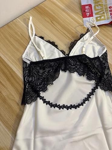 натуральная кожа 37 38: Ночная сорочка, Атлас, Короткая модель, Стандарт — 3