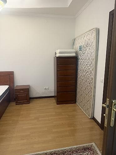 Эмерек гарнитурлары: Уктоочу бөлмө гарнитуру, Эки кишилик керебет, Жыгач, түсү - Күрөң — 2