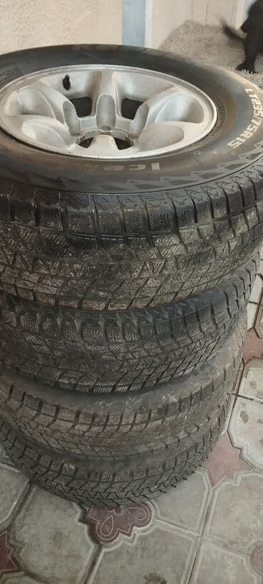 шины бу бишкек оптом: Колеса в сборе 235 / 75 / R 15, Зима, Б/у, Комплект, Внедорожные (АТ/МТ), Литые, отверстий - 6 — 7