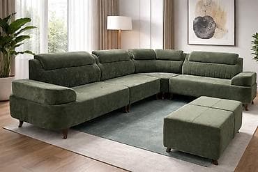 одежда мужские: Комплект мягкой мебели, цвет - Зеленый — 1