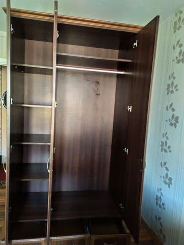 Шкафы для ванной: Шкаф для одежды, Прямой, ЛДСП at lalafo.kg — 2 Шкафы для ванной: Шкаф для одежды, Прямой, ЛДСП — 2