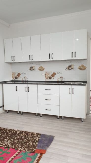 полка для фруктов и овощей: Ашкана гарнитуру, Жаңы, түсү - Ак, МДФ, Акысыз жеткирүү — 2