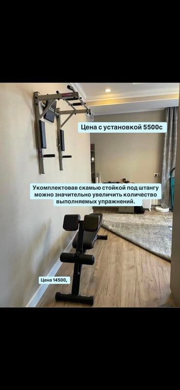 купить турник для дома: Турник, 3 в 1, Настенный, Новый, Бесплатная доставка — 1