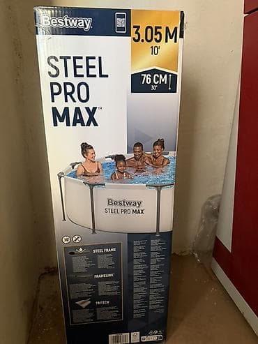 Bestway Steel Pro MAX — каркасный круглый бассейн для дачи и двора. - — 1
