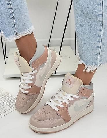 shoe rack: Кроссовки, 38.5, 39, 40, Air Jordan, Новый, цвет - Бежевый, Платная доставка — 5