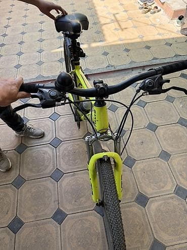 bmx mtb: Горный велосипед BANTLI BT-400 в ярком желтом цвете, оборудованный — 3