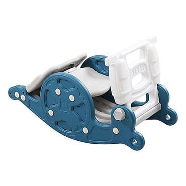 горка 4: Детский игровой комплекс 3-в-1: горка + качели-балансир с ручкой + — 4