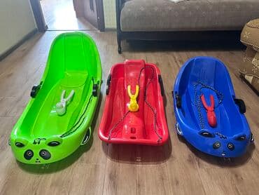 домашний бассейн для детей: САНКИ🛷 с подарком 🎁 Легкие и прочные пластиковые двухместные санки для — 1