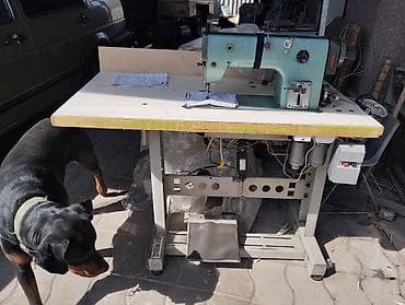 шейный машины: Промышленная швейная машина с рабочим столом и ножным приводом — 2