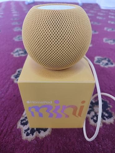 samsung 12: Apple HomePod mini — компактная умная колонка в жёлтом цвете — 1