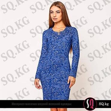 casio a168: Повседневное платье, Осень-весна, Короткая модель, Трикотаж, Прямое, L, M — 1