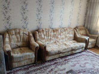 СРОЧНО!!! Мягкий гарнитур для гостиной: диван + 2 кресла -