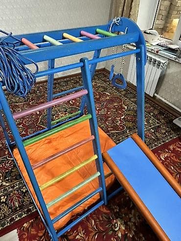 чүкө парк: Детский спортивно-игровой комплекс для дома. Состав: - Деревянная — 2