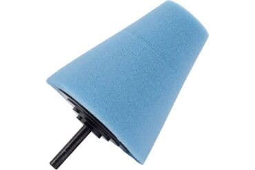 насадка для полировки на шуруповерт: Губка полировальная конусная 80х30 мм для дрели — 3