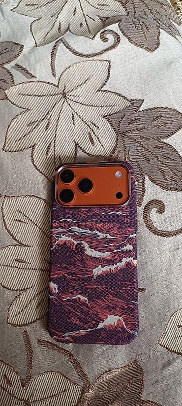 iph: IPhone 17 Pro Max, Новый, Оранжевый, Чехол, 100 % — 1