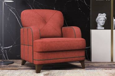 ретро кресло: Кресло традиционное Черри, ТК178 Красный, Нижегородмебель и К (Россия) — 1