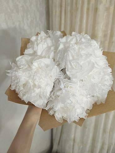 Букеты из бумажных цветов ручной работы. - Материал: плотная