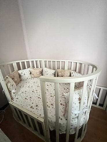 7в1: Детская кровать трансформер, Другой тип, цвет - Белый — 2