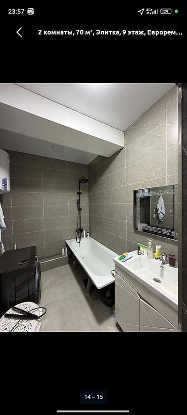 Квартиры: 2 комнаты, 70 м², Элитка, 9 этаж, Евроремонт — 3
