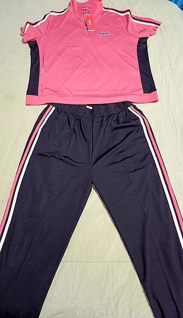 Спортивный костюм, Футболка, С лампасами, Все размеры