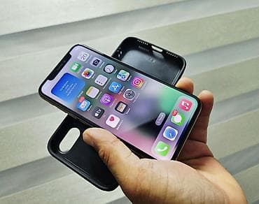 IPhone Xs, Б/у, 64 ГБ, Золотой, Чехол, 80 %
