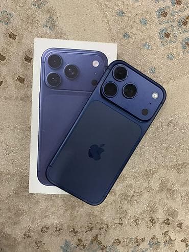 номер ош: IPhone 17 Pro, Б/у, 256 ГБ, Blue Titanium, Коробка, 99 % — 1