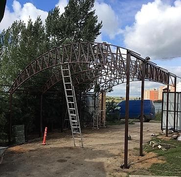 Эмерек: Металлические фермы и каркасы для навесов - Изготовление арочных и — 6