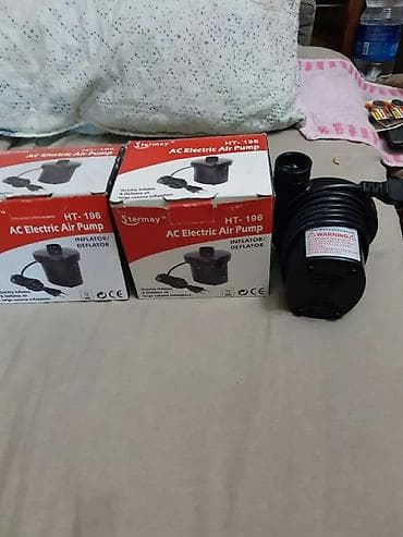 Электрические насосы для надувных изделий + светильник 1) Сетевой