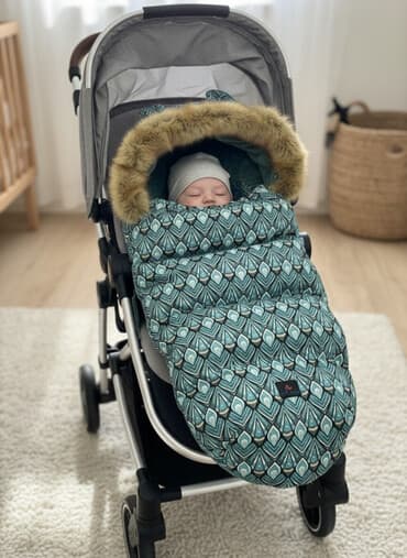 коляска зиппи спорт: Зимняя теплая муфта в коляску + теплые варежки для рук мамы — 1