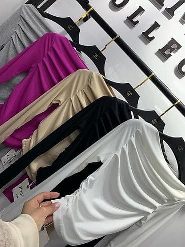 футболку с длинным рукавом: Лонгслив, цвет - Белый, Все размеры — 1