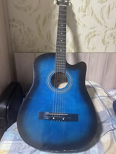 гитара takamine: Акустическая гитара 6‑струнная с вырезом (cutaway), цвет синий — 1