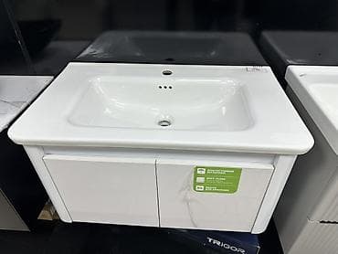 тумба с раковиной в ванную: Тумба для ванны, С раковиной, Другой материал, цвет - Белый — 2