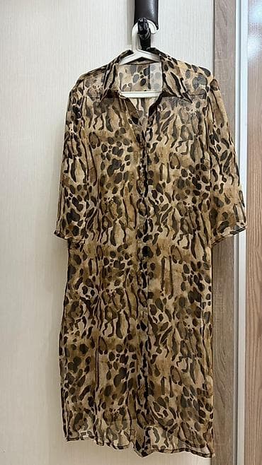 одежда для мусульманок: Повседневное платье, Турция, Длинная модель, Оверсайз, Стандарт — 4