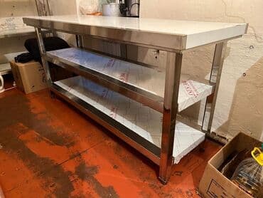 пивное оборудование для розлива пива: В наличии столы из нержавейки 🚨 Стол с 2я полкой 180х60х85 Стол с 2я — 1