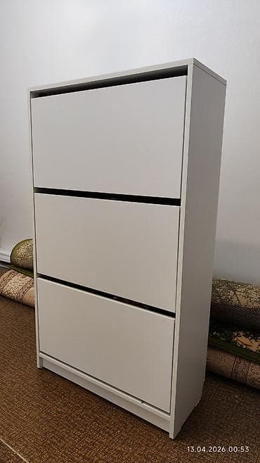 тумба: Тумба и подставка для обуви, Б/у, МДФ, Самовывоз, цвет - Белый — 3