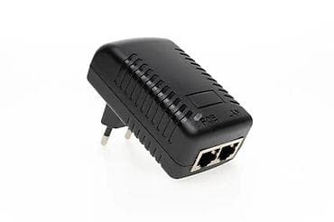 e5 2666: POE инжектор 48в-0,5а, стандарт IEEE 802.3AF, 24Вт, черный новый — 3