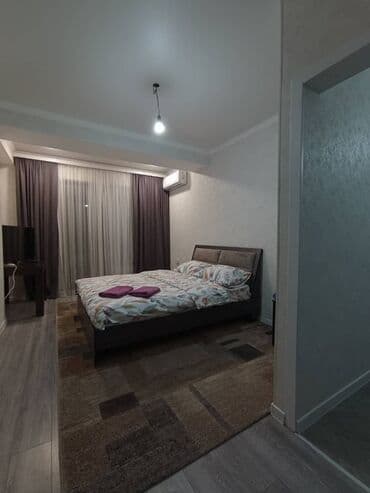 суточный квартира аламидин 1: 1 комната, Душевая кабина, Постельное белье, Кондиционер — 3