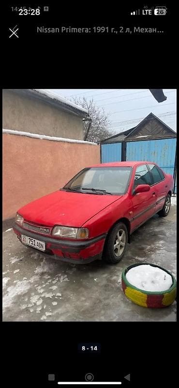 Nissan Primera: 1992 г., 2 л, Механика, Бензин, Седан