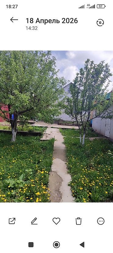 земельный дом: Продаётся дача в горном ветерке или таштар ата навесом. отопление — 4