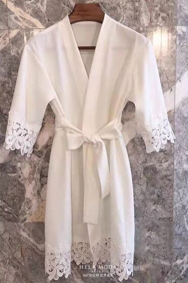 белая ночная сорочка: Широкий ассортимент Женских/Мужских пижам Мужских/Женских халатов — 5