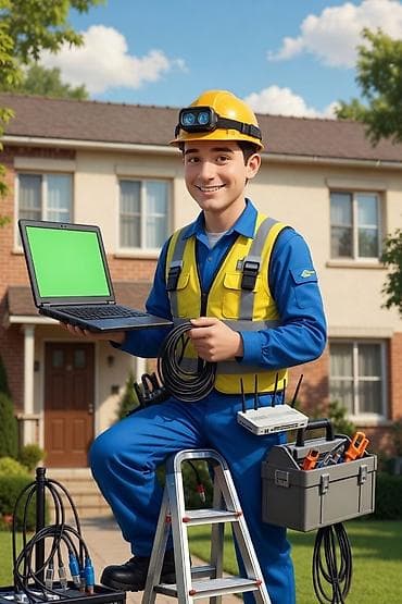 Мантажные работа Настройка wifi роутеров протяжка и удлинение UTP