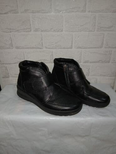сапоги зимние женские натуральная кожа натуральный мех распродажа: Батинкелер, 39, 4F, Жаңы, түсү - Кара, Өзү алып кетүү — 1