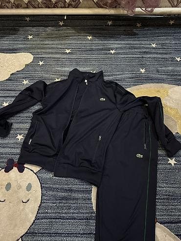 Шорты: Мужской спортивный костюм, M, L, Lacoste, Б/у, цвет - Синий — 1