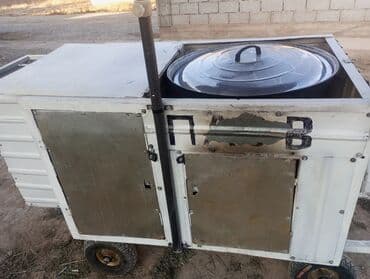 оборудование для пекарни бу цены: Передвижной тачка сатылат. Казаны менен. Отун менен да газ менен да — 2