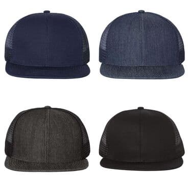 национальный калпак: Mega Cap. Кепка с плоским козырьком из шести панелей. 65/35 — 1