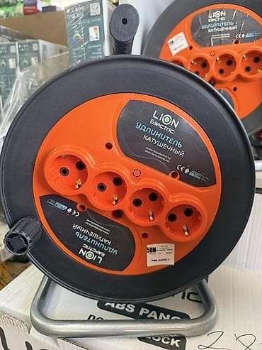 Удлинитель, На катушке, Длина: 50 м, 4 розетки