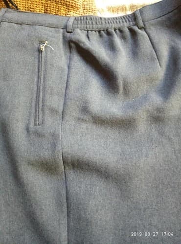 двойка брюки и кофта: Брюки Классические, Осень-весна, Германия, Хлопок, Новый, 7XL — 2