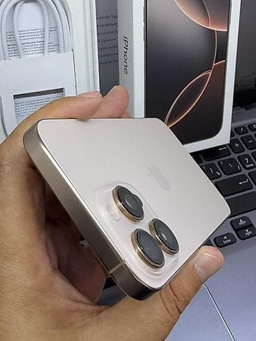 14 pro 256: IPhone 16 Pro Max, Б/у, 512 ГБ, Золотой, Коробка, 98 % — 9