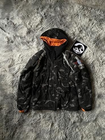 курты: Куртка A Bathing Ape (BAPE) Shark/Tiger - Цвет: чёрный камуфляж — 1