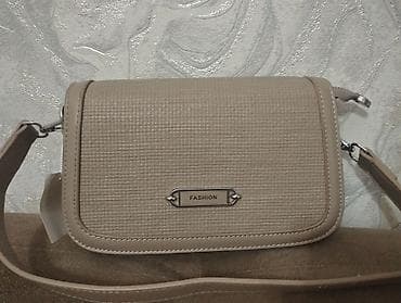 active 2: Сумка через плечо женская, бежевый нюд - Материал: гладкая экокожа с — 1